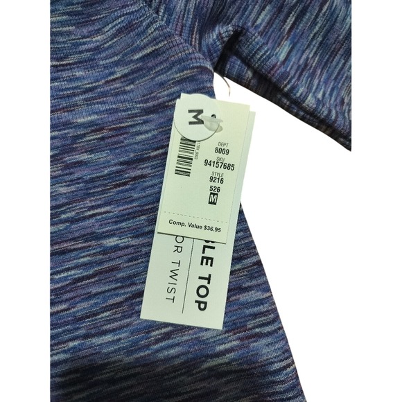 New Aeropostale Women's Purple Crop Top Long Sleeve Size M - Picture 10 of 10